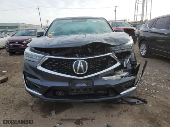 2020 Acura RDX with VIN 5J8TC2H3XLL002308, listed as a Copart auction lot 87892955 with 0 mi miles and Salvage Title. Bid and sale history available at carsss.com. Image 5.