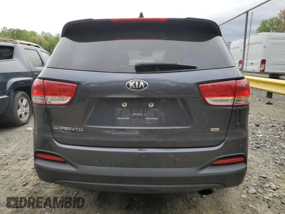 2017 Kia Sorento LX with VIN 5XYPGDA38HG327987, listed as a Copart auction lot 53922925 with 134,047 mi miles and Clean Title. Bid and sale history available at carsss.com. Image 6.