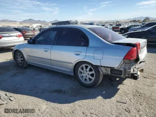 2003 Honda Civic LX with VIN 2HGES16693H582618, listed as a Copart auction lot 46436335 with 182,405 mi miles and Salvage Title. Bid and sale history available at carsss.com. Image 2.