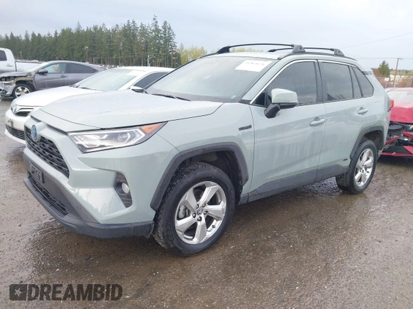 2021 Toyota RAV4 Hybrid LE with VIN 4T3B6RFVXMU011748, listed as a IAAI auction lot 41964676 with 78,001 mi miles. Bid and sale history available at carsss.com. Image 2.