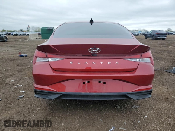 2023 Hyundai Elantra SEL with VIN KMHLS4AGXPU617964, listed as a Copart auction lot 55487845 with 32,060 mi miles and Salvage title. Bid and sale history available at DreamBid. Image 6.
