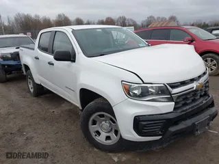 2021 Chevrolet Colorado 4WD Work Truck with VIN 1GCGTBEN6M1119967, listed as a IAAI auction lot 41801380 with 64,550 mi miles. Bid and sale history available at carsss.com. Image 1.