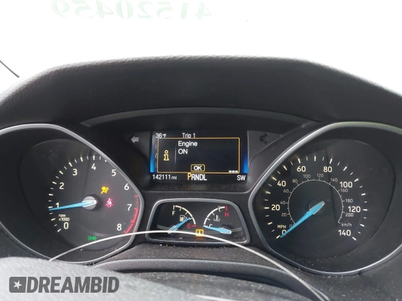 2015 Ford Focus SE with VIN 1FADP3K26FL383355, listed as a IAAI auction lot 41520459 with 142,111 mi miles and . Bid and sale history available at DreamBid. Image 7.