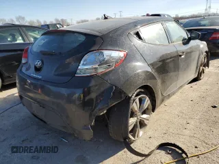 2012 Hyundai Veloster w/Red Int with VIN KMHTC6AD5CU030242, listed as a Copart auction lot 83016604 with 142,555 mi miles and Salvage title. Bid and sale history available at DreamBid. Image 3.