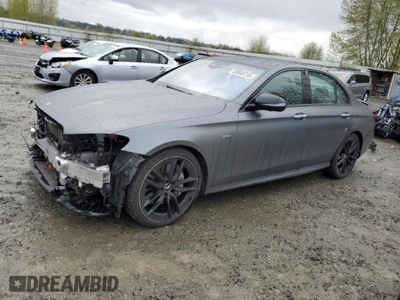 2022 Mercedes-Benz E 53 AMG with VIN W1KZF6BB1NB030505, listed as a Copart auction lot 52045715 with 30,649 mi miles and Salvage Title. Bid and sale history available at DreamBid. Image 1.