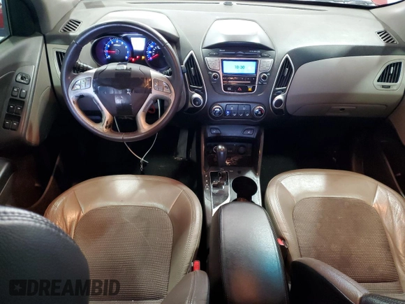 2013 Hyundai Tucson GLS with VIN KM8JU3AC7DU614962, listed as a Copart auction lot 51957675 with 112,942 mi miles and Salvage Title. Bid and sale history available at carsss.com. Image 8.