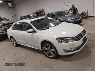 2014 Volkswagen Passat SEL Premium with VIN 1VWCS7A36EC057394, listed as a IAAI auction lot 41254293 with 134,715 mi miles. Bid and sale history available at carsss.com. Image 1.