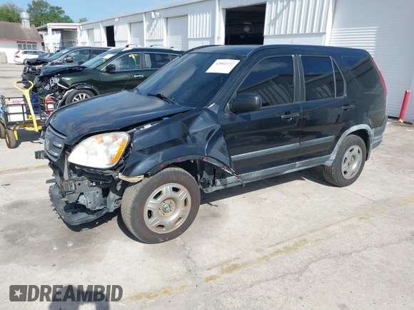 2005 Honda CR-V LX with VIN JHLRD78535C031868, listed as a IAAI auction lot 42002372 with 201,258 mi miles. Bid and sale history available at carsss.com. Image 2.