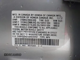 2013 Acura MDX with VIN 2HNYD2H27DH514352, listed as a IAAI auction lot 41984145 with 150,816 mi miles. Bid and sale history available at carsss.com. Image 9.