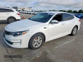 2018 Kia Optima LX with VIN 5XXGT4L37JG180452, listed as a Copart auction lot 60910515 with 156,068 mi miles and Salvage title. Bid and sale history available at DreamBid. Image 1.