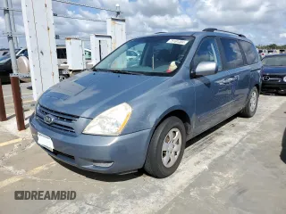 2009 Kia Sedona LX with VIN KNDMB233296314448, listed as a Copart auction lot 75161304 with 0 mi miles and Salvage Title. Bid and sale history available at carsss.com. Image 1.
