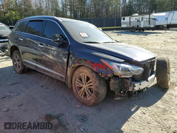2020 Infiniti QX60 Luxe z VIN 5N1DL0MM9LC545442, wystawiony jako Copart lot #48578515 z przebiegiem 90 707 mil mil oraz Szkoda całkowita • Salvage title. Historia ofert i sprzedaży dostępna na DreamBid. Obrazek 4.