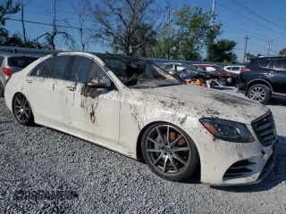 2018 Mercedes-Benz S 560 with VIN WDDUG8GB3JA406262, listed as a Copart auction lot 50542265 with Not Provided miles and Salvage Title. Bid and sale history available at carsss.com. Image 4.