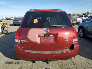 2009 Nissan Quest S with VIN 5N1BV28U59N102032, listed as a Copart auction lot 80573344 with 193,950 mi miles and Salvage Title. Bid and sale history available at carsss.com. Image 6.