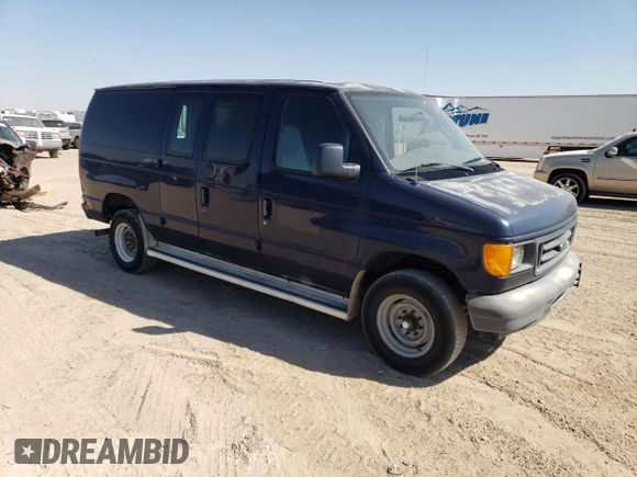 2005 Ford Econoline Cargo with VIN 1FTNE24L55HA05288, listed as a Copart auction lot 75017754 with 197,889 mi miles and Salvage Title. Bid and sale history available at carsss.com. Image 4.