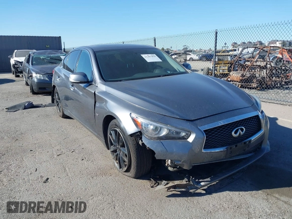 2017 Infiniti Q50 Premium with VIN JN1EV7AP3HM742461, listed as a IAAI auction lot 41307826 with 82,486 mi miles and . Bid and sale history available at DreamBid. Image 1.