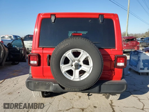 2022 Jeep Wrangler Unlimited Sport S with VIN 1C4HJXDG5NW155017, listed as a Copart auction lot 88606435 with 62,258 mi miles and Clean Title. Bid and sale history available at carsss.com. Image 6.