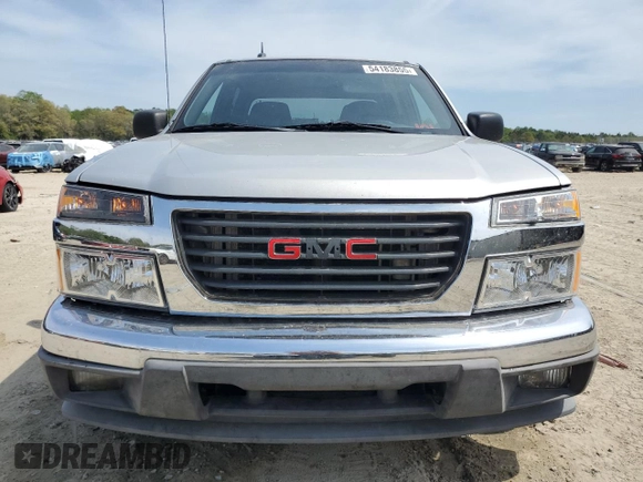 2010 GMC Canyon SLE1 with VIN 1GTDSCDE0A8125702, listed as a Copart auction lot 54183855 with 348,711 mi miles and Salvage title. Bid and sale history available at DreamBid. Image 5.