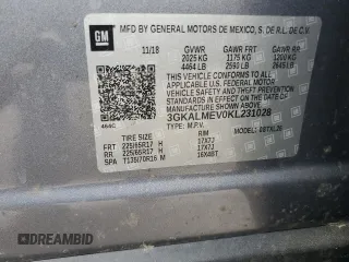2019 GMC Terrain SLE with VIN 3GKALMEV0KL231028, listed as a Copart auction lot 48495055 with 97,230 mi miles and Salvage Title. Bid and sale history available at carsss.com. Image 14.