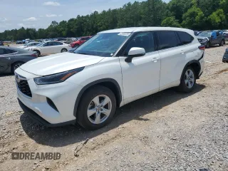 2021 Toyota Highlander L z VIN 5TDCZRAH0MS076476, wystawiony jako Copart lot #62508255 z przebiegiem 57 020 mil mil oraz Szkoda całkowita • Salvage title. Historia ofert i sprzedaży dostępna na DreamBid. Obrazek 1.