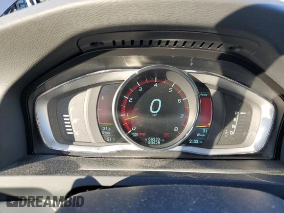 2015 Volvo S60 T5 Premier with VIN YV1612TBXF1304756, listed as a Copart auction lot 43284325 with 83,428 mi miles and Salvage Title. Bid and sale history available at carsss.com. Image 9.