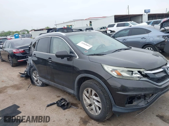 2015 Honda CR-V EX-L with VIN 2HKRM3H76FH512226, listed as a IAAI auction lot 41868812 with 75,175 mi miles and . Bid and sale history available at carsss.com. Image 1.