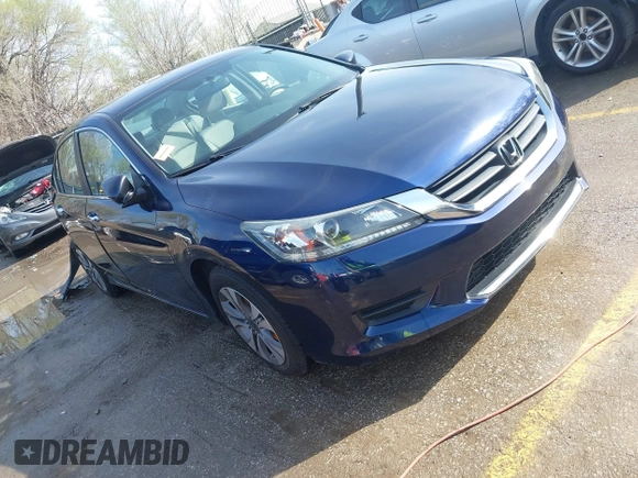 2015 Honda Accord LX with VIN 1HGCR2F31FA215827, listed as a IAAI auction lot 41908987 with 123,113 mi miles and . Bid and sale history available at carsss.com. Image 1.