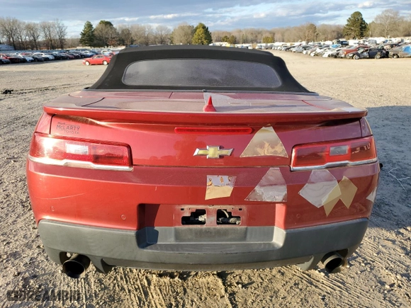 2014 Chevrolet Camaro LT with VIN 2G1FB3D36E9182917, listed as a Copart auction lot 88252885 with 205,239 mi miles and Salvage Title. Bid and sale history available at carsss.com. Image 6.
