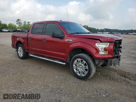 2016 Ford F-150 XLT with VIN 1FTEW1C86GKD79757, listed as a Copart auction lot 54757115 with 161,535 mi miles and Salvage title. Bid and sale history available at DreamBid. Image 4.
