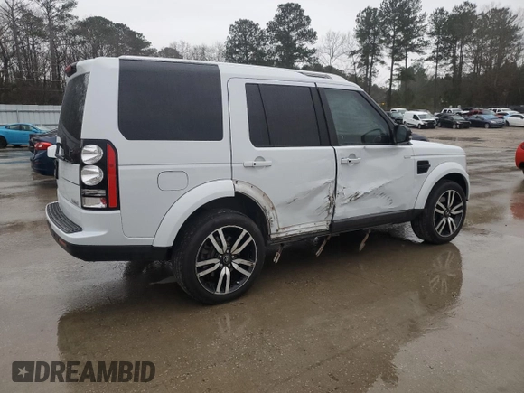 2016 Land Rover LR4 HSE Lux with VIN SALAK2V69GA829847, listed as a Copart auction lot 48519875 with 185,226 mi miles and Salvage title. Bid and sale history available at DreamBid. Image 3.