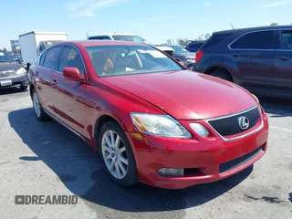 2007 Lexus GS 350 with VIN JTHBE96S170010374, listed as a IAAI auction lot 41972853 with 263,477 mi miles. Bid and sale history available at carsss.com. Image 1.