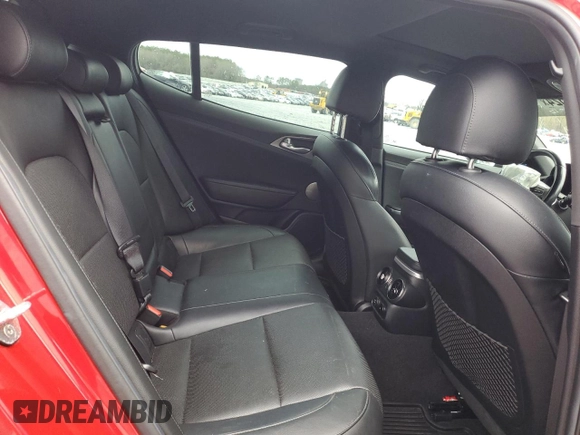 2020 Kia Stinger GT1 with VIN KNAE45LC6L6082408, listed as a Copart auction lot 87457524 with 84,510 mi miles and Salvage Title. Bid and sale history available at DreamBid. Image 10.