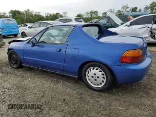 1993 Honda del Sol S with VIN JHMEG1146PS011400, listed as a Copart auction lot 51028714 with 269,282 mi miles and Salvage Title. Bid and sale history available at carsss.com. Image 2.