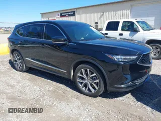 2022 Acura MDX w/Technology Package with VIN 5J8YD9H4XNL005460, listed as a IAAI auction lot 41727182 with 76,566 mi miles. Bid and sale history available at carsss.com. Image 1.
