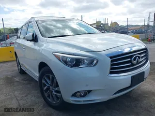 2013 Infiniti JX35 with VIN 5N1AL0MN9DC326770, listed as a IAAI auction lot 41924009 with 123,969 mi miles. Bid and sale history available at carsss.com. Image 1.