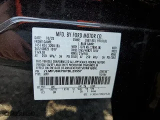 2023 Lincoln Nautilus Reserve with VIN 2LMPJ8KPXPBL25557, listed as a Copart auction lot 48718675 with 0 mi miles and Salvage Title. Bid and sale history available at carsss.com. Image 14.