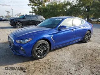 2019 Genesis G70 2.0T Advanced with VIN KMTG64LA5KU036272, listed as a Copart auction lot 77850624 with 0 mi miles and Salvage Title. Bid and sale history available at carsss.com. Image 1.
