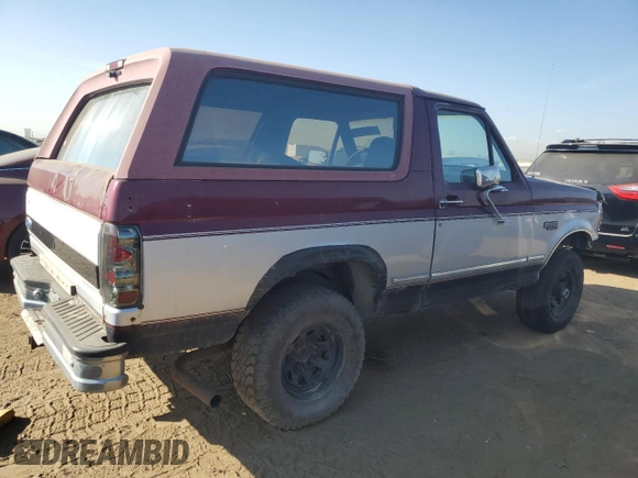 1996 Ford Bronco Custom with VIN 1FMEU15H2TLB67974, listed as a Copart auction lot 75960594 with 236,973 mi miles and Clean Title. Bid and sale history available at carsss.com. Image 3.