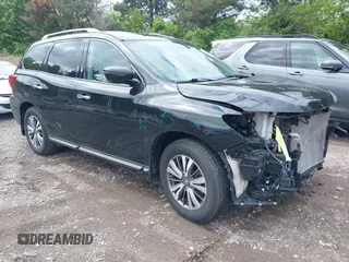 2018 Nissan Pathfinder SV with VIN 5N1DR2MM4JC621530, listed as a IAAI auction lot 42199669 with 63,289 mi miles and . Bid and sale history available at DreamBid. Image 1.