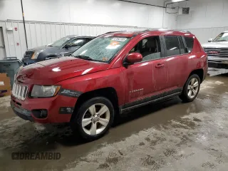 2014 Jeep Compass Latitude with VIN 1C4NJDEB0ED641850, listed as a Copart auction lot 47663165 with 158,730 mi miles and Salvage Title. Bid and sale history available at carsss.com. Image 1.