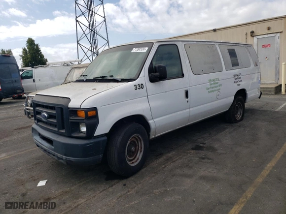 2010 Ford Econoline Wagon XL with VIN 1FBSS3BL3ADA73213, listed as a Copart auction lot 71784124 with 0 mi miles and Clean Title. Bid and sale history available at carsss.com. Image 1.