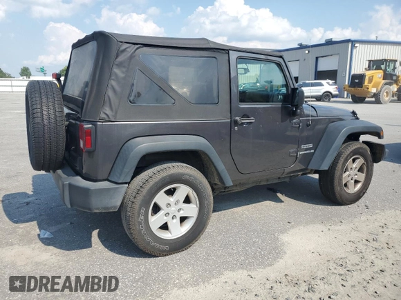 2017 Jeep Wrangler Sport with VIN 1C4AJWAG9HL721332, listed as a Copart auction lot 63459185 with 143,608 mi miles and Salvage title. Bid and sale history available at DreamBid. Image 3.