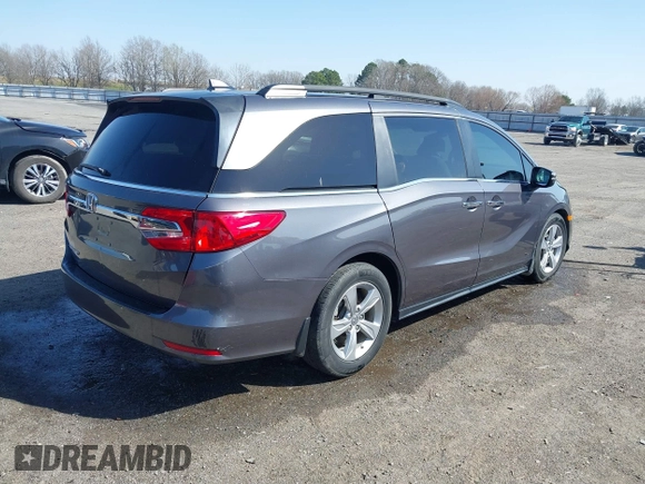 2019 Honda Odyssey EX with VIN 5FNRL6H59KB131319, listed as a IAAI auction lot 41794792 with 58,392 mi miles. Bid and sale history available at carsss.com. Image 4.