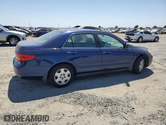 2005 Honda Accord LX with VIN 1HGCM56445A035216, listed as a Copart auction lot 60009075 with 209,084 mi miles and Clean title. Bid and sale history available at DreamBid. Image 3.