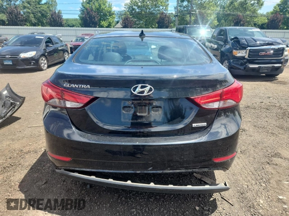 2015 Hyundai Elantra SE with VIN 5NPDH4AE2FH642419, listed as a Copart auction lot 64418735 with 109,503 mi miles and Salvage title. Bid and sale history available at DreamBid. Image 6.