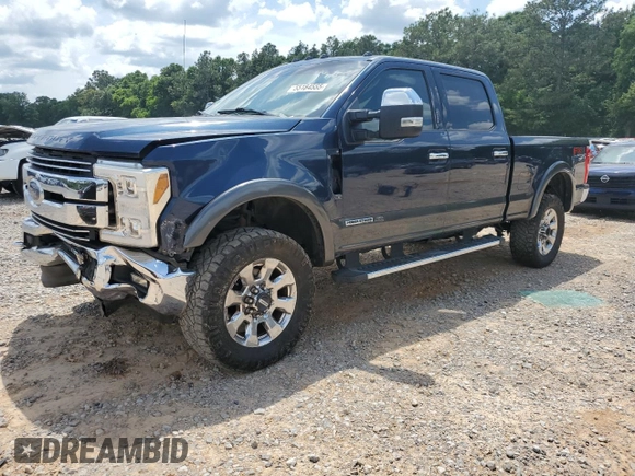 2017 Ford F-250 Lariat with VIN 1FT7W2BTXHEF07132, listed as a Copart auction lot 55184555 with Not provided miles and Salvage title. Bid and sale history available at DreamBid. Image 1.