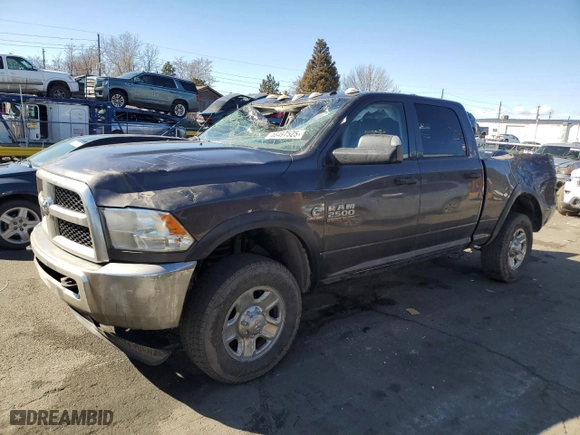 2018 Ram 2500 Tradesman with VIN 3C6UR5CL8JG368778, listed as a Copart auction lot 46497525 with 167,554 mi miles and Salvage Title. Bid and sale history available at carsss.com. Image 1.