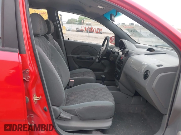 2005 Chevrolet Aveo LS with VIN KL1TD52675B496112, listed as a IAAI auction lot 42087412 with 63,176 mi miles and . Bid and sale history available at DreamBid. Image 5.
