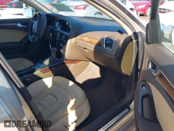2014 Audi A4 Premium with VIN WAUAFAFL2EN001197, listed as a IAAI auction lot 41418683 with 111,691 mi miles. Bid and sale history available at carsss.com. Image 5.