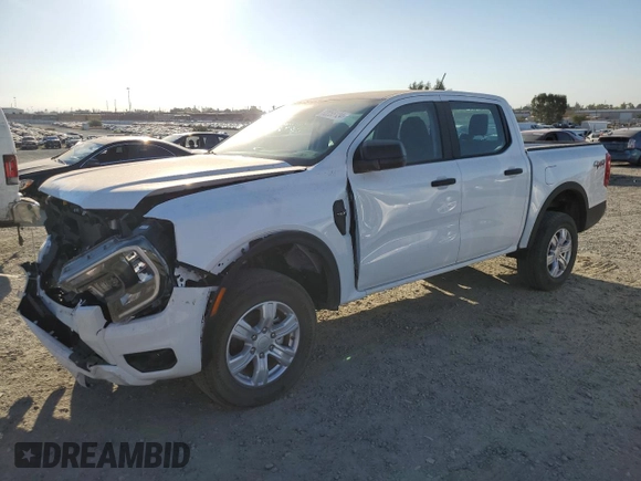 2024 Ford Ranger XL with VIN 1FTER4PH3RLE15405, listed as a Copart auction lot 72255124 with 3,994 mi miles and Salvage Title. Bid and sale history available at carsss.com. Image 1.